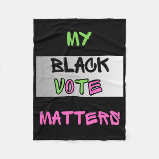 Couverture Polaire Pink Et Green My Black Vote S Sticker