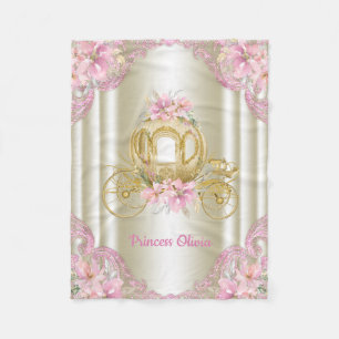 Couverture Polaire Pink Gold Princess