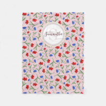 Pink Liberty Floral Art Motif Nom et monogramme