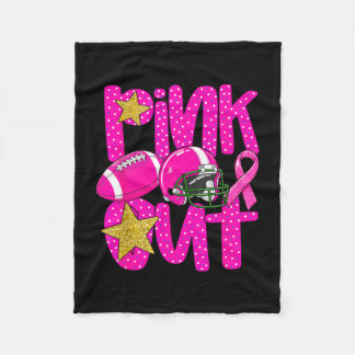 Couverture Polaire Pink out football pink ribbon breast cancer