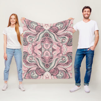 Couverture Polaire Pink Paisley Le Home Studio