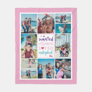 Couverture Polaire Pink violet Recherché choisi Collage adopté aimé