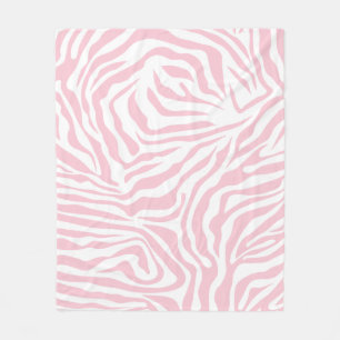 Couverture Polaire Pink Zebra Stripes Poster de animal sauvage Zebra