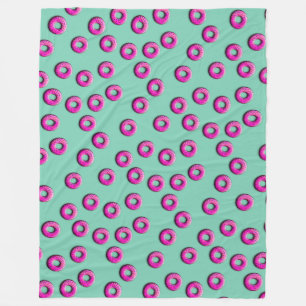 Couverture Polaire Pinky Donuts motif sans faille + vos idées