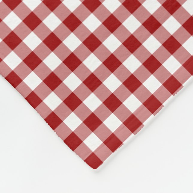 Couverture Polaire Pique-nique Red Plaid (Coin)