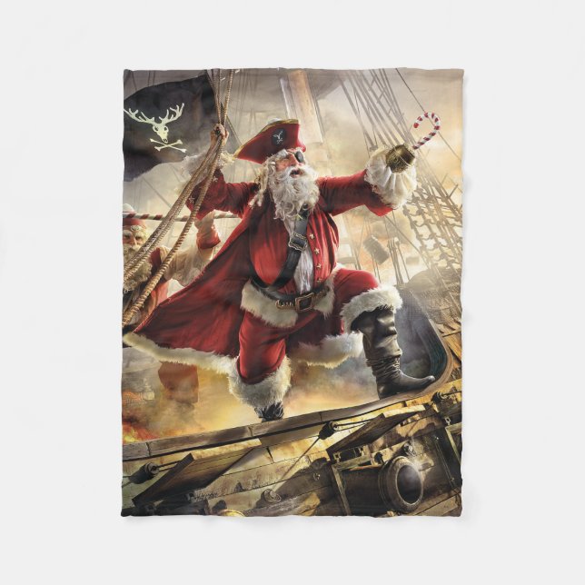 Couverture Polaire Pirate Père Noël (Devant)