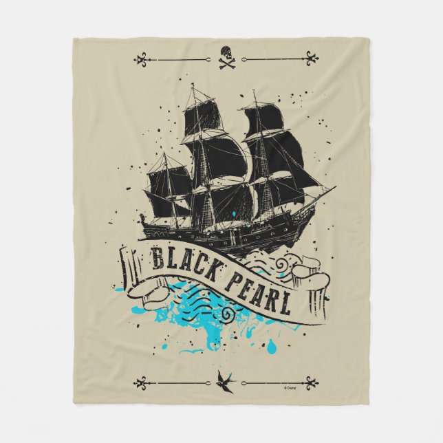 Couverture Polaire Pirates des Caraïbes 5| Black Pearl (Devant)