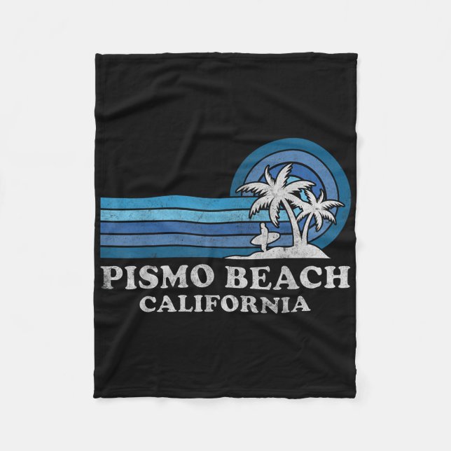 Couverture Polaire Pismo Beach California Family Summer Vacation Vint (Devant)
