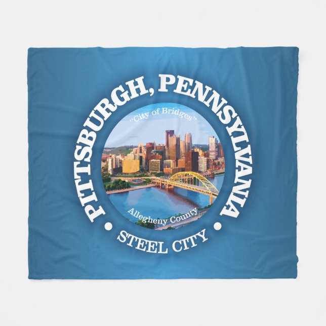 Couverture Polaire Pittsburgh (villes) (Devant (Horizontal))