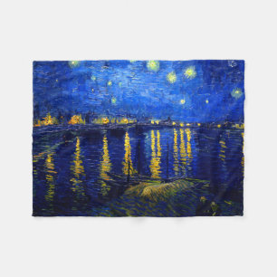 Couverture Polaire Pix-Dezines van gogh/nuit étoilée sur Rhône