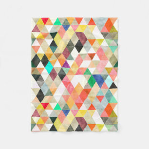 Couverture Polaire PixDezines BOHO GÉOMÉTRIQUE/réglable
