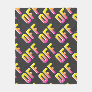 Couverture Polaire Pixel vintage sans couture des panneaux motif. Pla