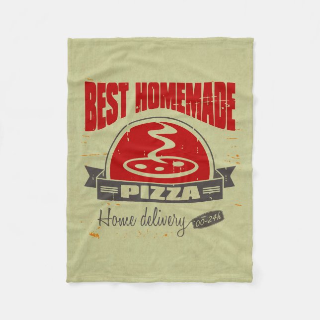 Couverture Polaire Pizza (Devant)