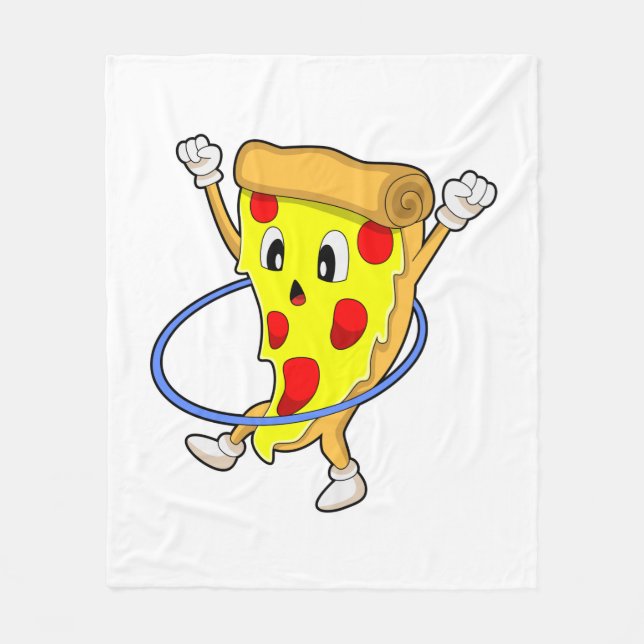 Couverture Polaire Pizza à Fitness avec pneus Fitness.PNG (Devant)