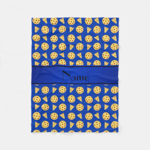 Couverture Polaire Pizzas bleues nommées personnalisées