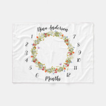 Placer un jalon de bébé avec des fleurs et des pap