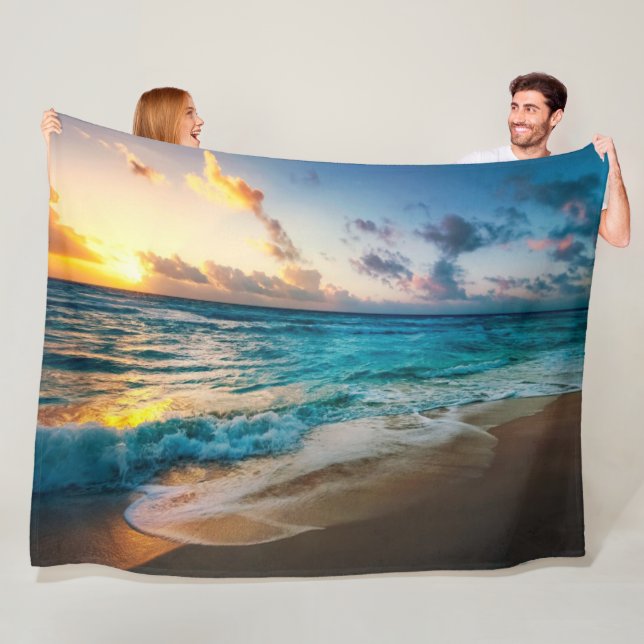 Couverture Polaire Plage (En situation)