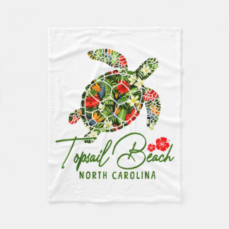 Couverture Polaire Plage de Topsail Caroline du Nord Tortue de mer Tr