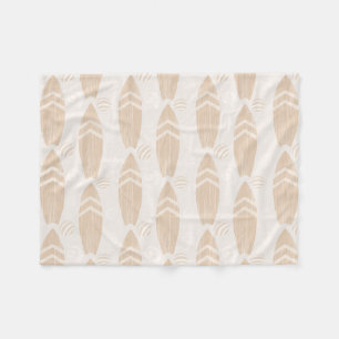 Couverture Polaire Plage Surfboard Bébé Neutral Fleece Blanket