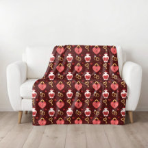 Plaid de la Saint-Valentin romantique en molleton