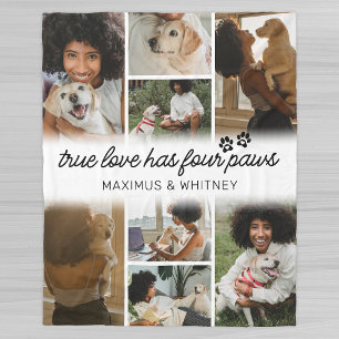 Couverture Polaire Plaid de laine photo pour propriétaire de chien Qu