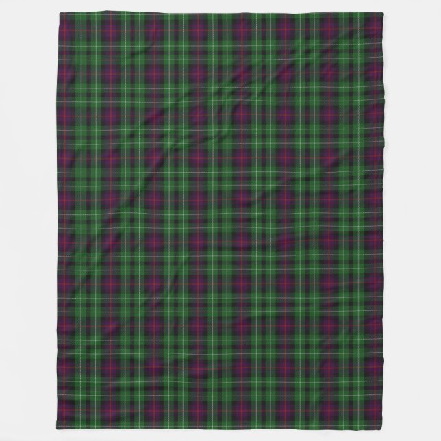 Couverture Polaire Plaid de tartan classique de Cunningham de clan (Devant)