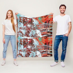 Couverture Polaire Plaid en fausse fourrure – Corrosion Pulse
