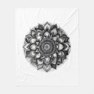 Couverture Polaire plaid mandala jeté de canapé