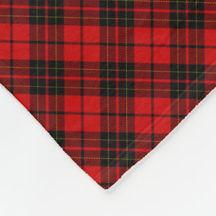 Couverture Polaire Plaid noir rouge de tartan de clan de Brodie
