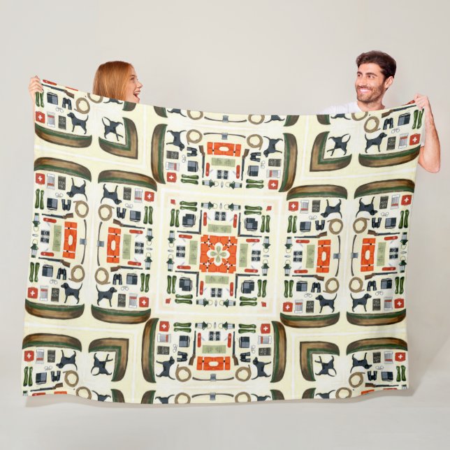 Couverture Polaire Planche de camping cool (En situation)