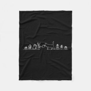 Couverture Polaire Plantes d'arrosage de chats