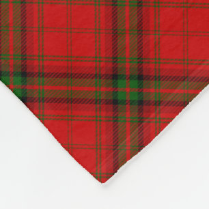 Couverture Polaire Plaque rouge vert tartan MacDougall