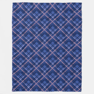 Couverture Polaire Plat bleu et rose
