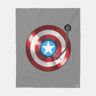 Couverture Polaire Platine Vinyle Captain America