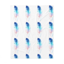 Plume aquarelle Ombre Bleue