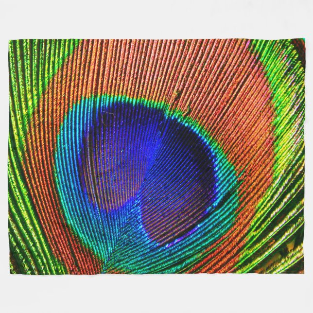 Couverture Polaire Plumes Peacock 6A-6B Options (Devant (Horizontal))