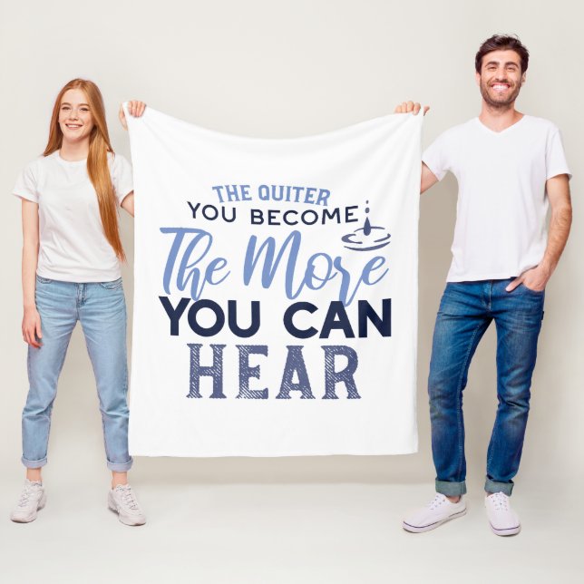 Couverture Polaire Plus Vous Pouvez Entendre La Citation (En situation)