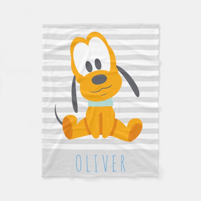 Couverture Polaire Pluto | Baby Pluto - Ajouter Votre Nom (Devant)