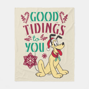 Couverture Polaire Pluto vintage Bonnes Tidings pour vous