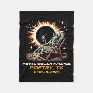 Couverture Polaire Poésie de l'éclipse solaire totale du squelette Te