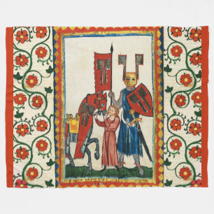 COUVERTURE POLAIRE POÈTE ALLEMAND COMME MINIATURE MÉDIÉVALE DE LA NUI