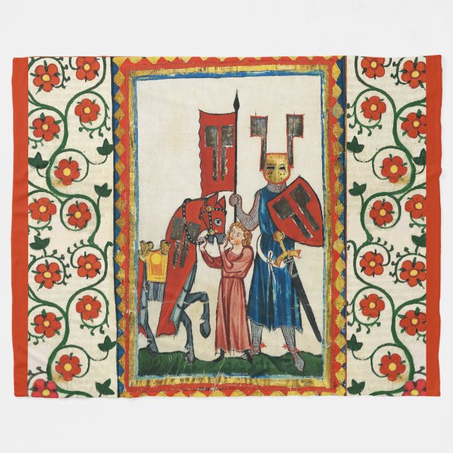 COUVERTURE POLAIRE POÈTE ALLEMAND COMME MINIATURE MÉDIÉVALE DE LA NUI (Devant (Horizontal))