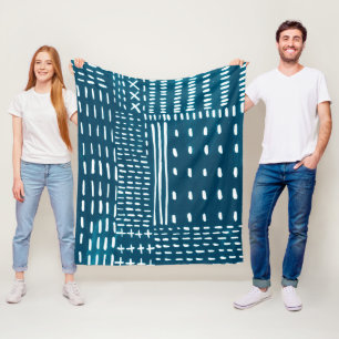Couverture Polaire Points de Sashiko