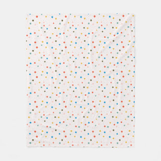Couverture Polaire Points peints colorés 