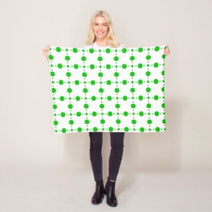 Couverture Polaire Points verts, Motif à pois, Pois, Pointillé
