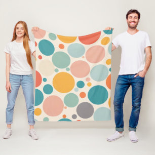 Couverture Polaire Pois coloré