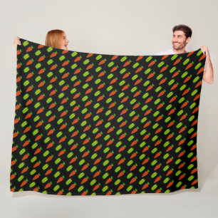 Couverture Polaire Pois et carottes