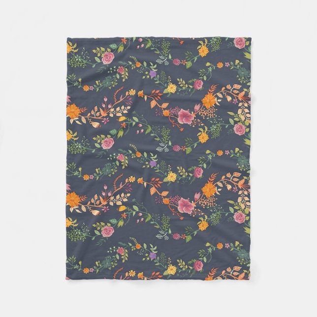 Couverture Polaire Poison de New Home | Simple Floral Pattern (Devant)