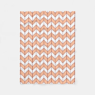 Couverture Polaire Poisson moderne Burgundy Herringbone