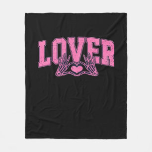 Couverture Polaire Police Avec Squelette Mains Classique